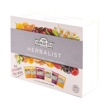 Ammad Tea Herbal Tea,Herbalist Variety Gift Box, 60 Foil Teabags - Decaffeinated and Sugar-Free